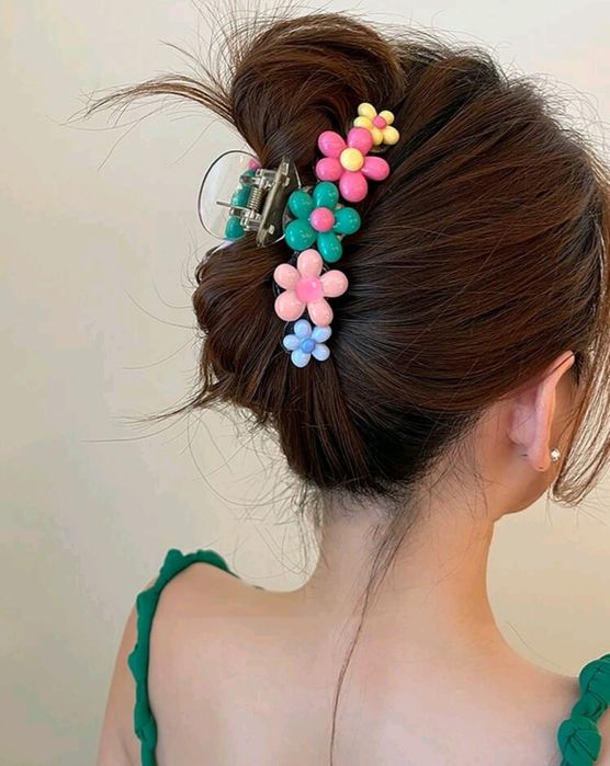 Klamra do włosów złota pofalowana