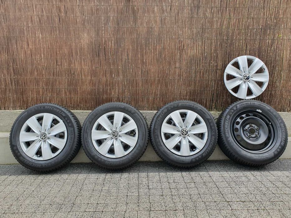 4x Oryginalne koła 16-stki VW 5x112 Michelin 205/60/16 92H 8,1mm 2022r.