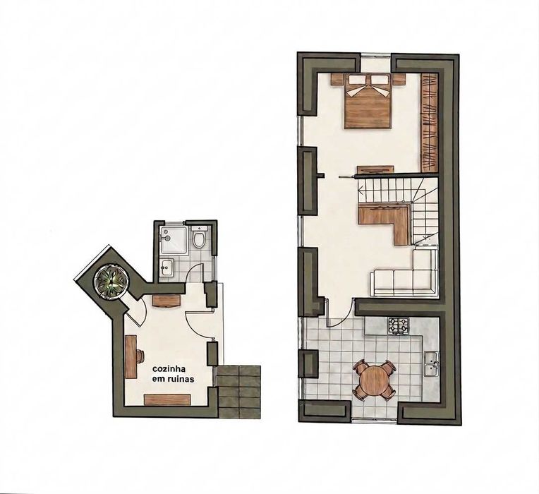 Casa com 365m2 de terreno, Serra de Água - Ribeira Brava