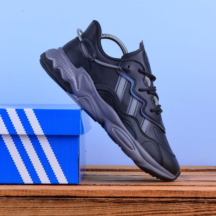 (2266) Кросівки Adidas Ozweego чорні з сірим (41-45) адідас