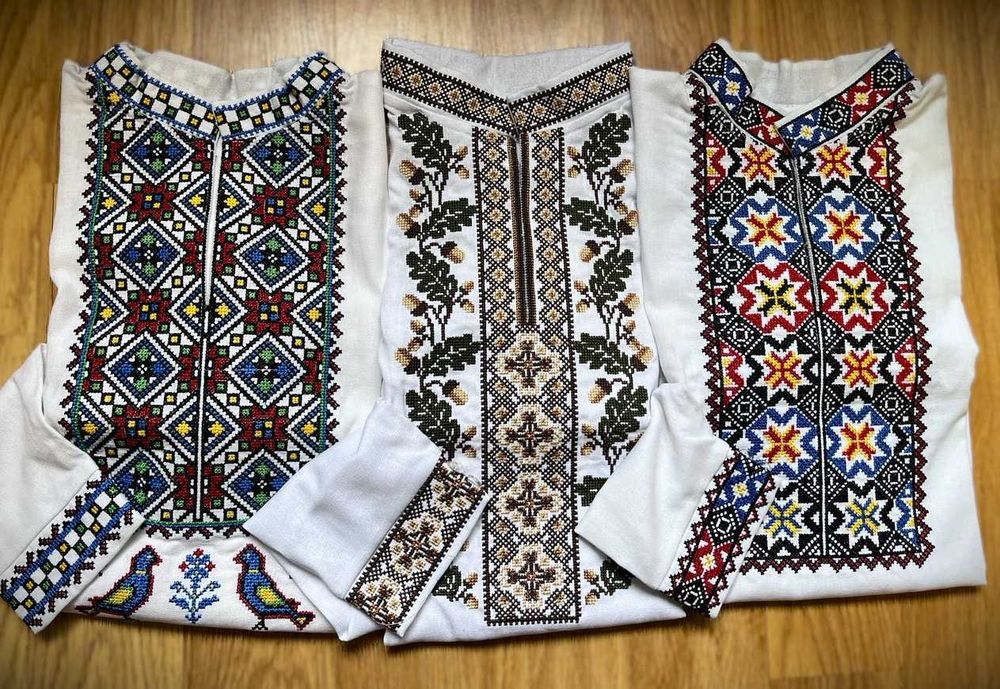 Дитяча вишиванка святкова для хлопчика з довгим рукавом для школи