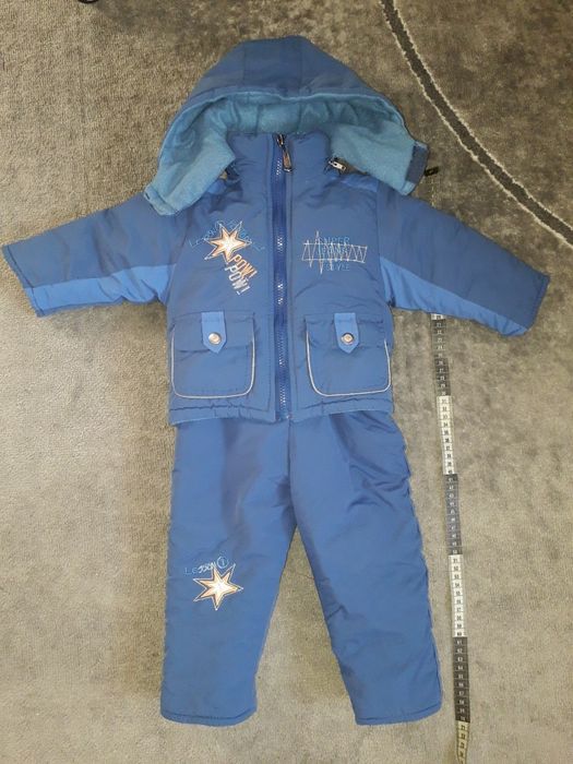 Зимовий комбінезон комплект для хлопчика 68см