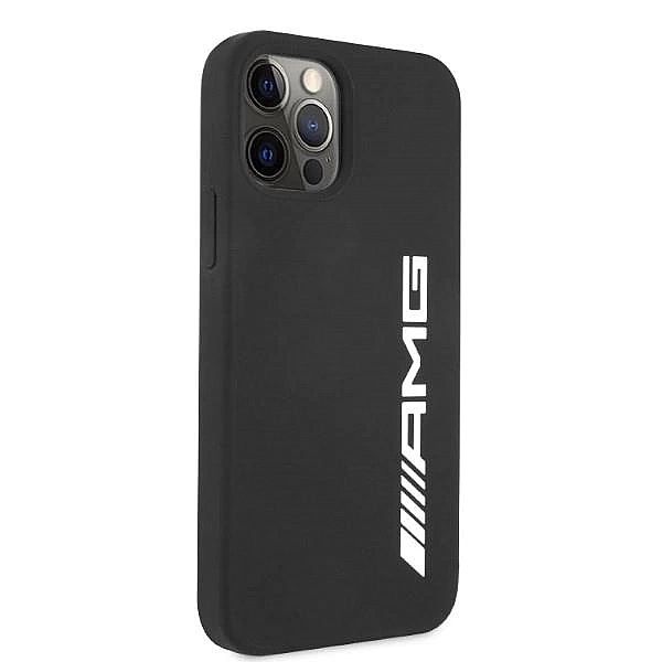 Etui AMG Silicone Big Logo na iPhone 12 Pro Max - czarne