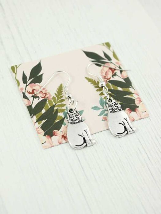 kolczyki KOTY kotki vintage retro boho etno NB158