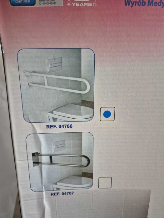 Uchwyt uchylny Blisk-Pro 70 cm biały wyrób medyczny klasy I