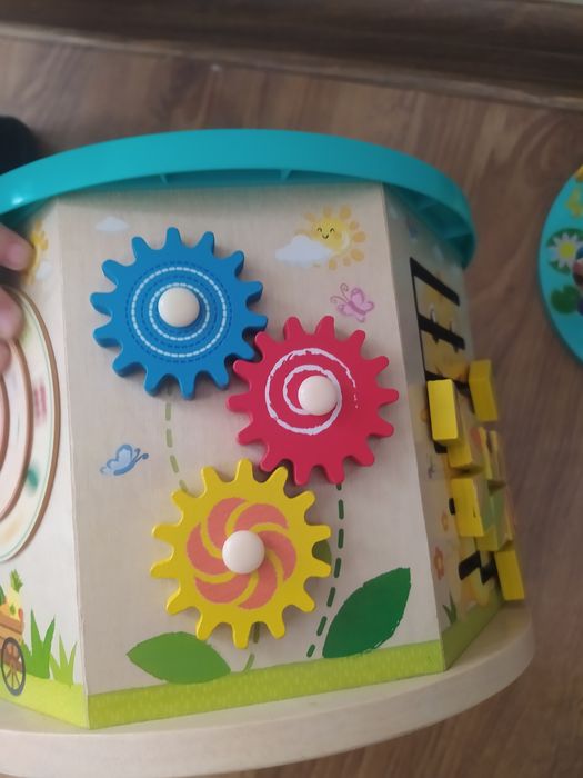 Drewniana kostka edukacyjna