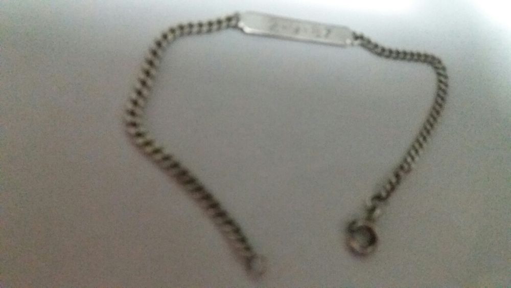 Pulseira em prata genuína