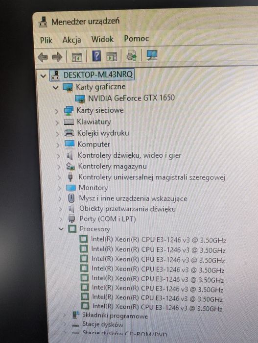 Komputer 32GB RAM / Xeon 8 wątków – baza pod gaming / serwer