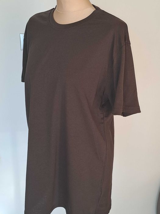 T-shirt męski koloru brązowego - rozmiar XL- Nowy bez metki