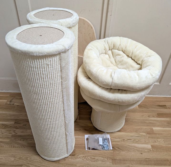 Natural Paradise Drapak dla Kota Jasmine XXL Kremowy 219cm OGROMNY NOW