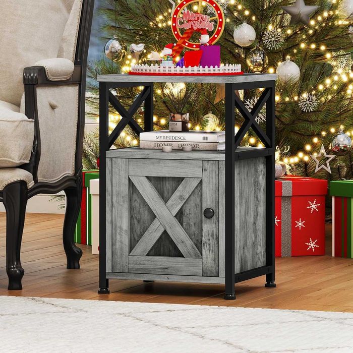 Nowy stolik / kawowy / pomocniczy / nocny z szafką / YITAHOME !A1399!