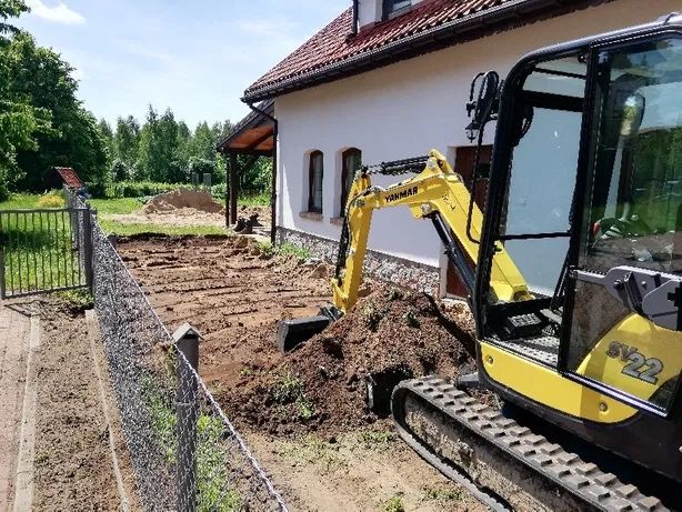 Usługi minikoparką, usługi ładowarką