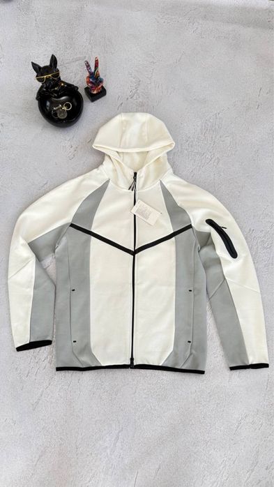 Full Zip Nike Tech Fleece White