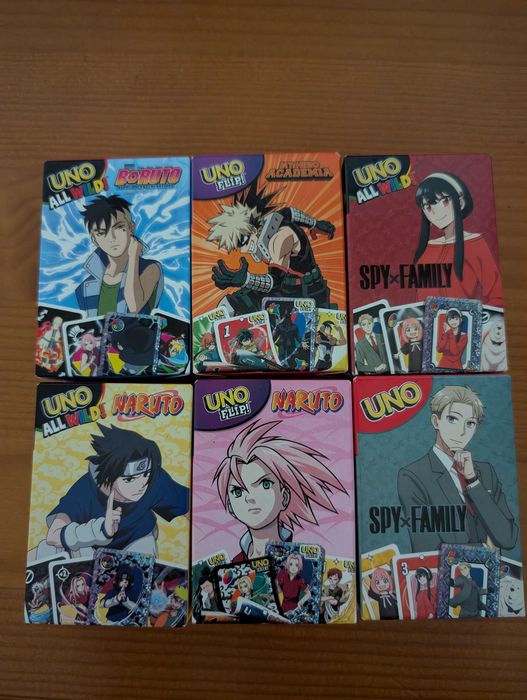 Cartas Uno Anime McDonalds