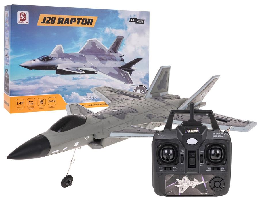 Samolot Myśliwiec RAPTOR-J20 zdalnie sterowany LATAJĄCY MYŚLIWIEC ...