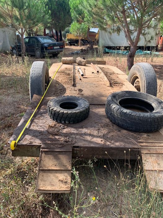 Zorra para transportar máquina de rastos