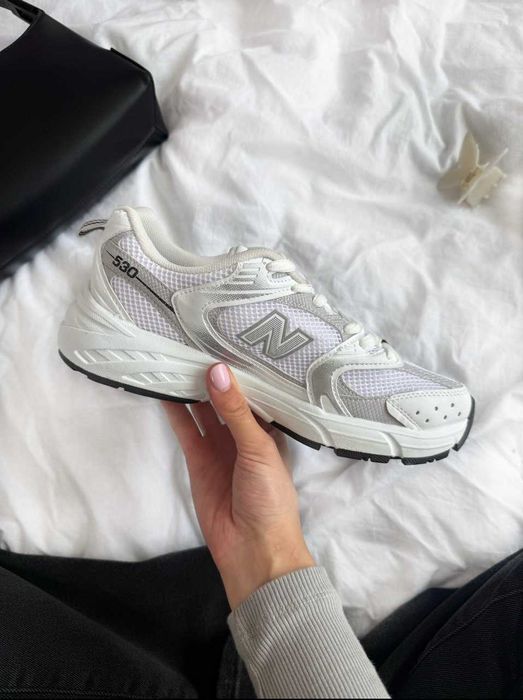 Кросівки New Balance 530 White Silver жіночі Нью Беленс білі шкіра сітка весна осінь | Женские кроссовки Нью Баланс белые 36 37 38 39 40