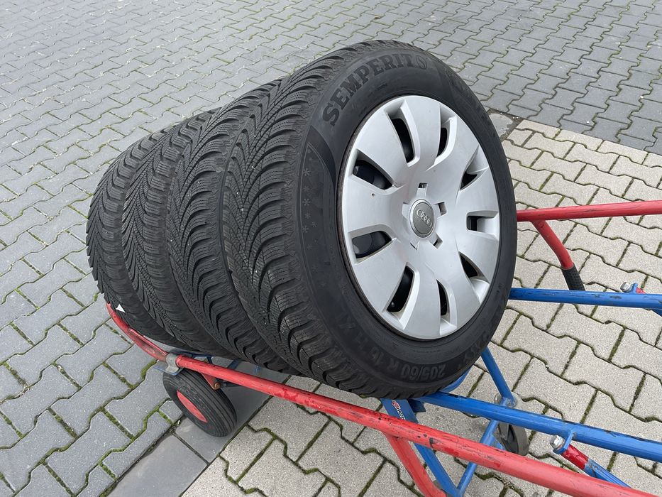 Kola zimowe felgi audi a4 b8 b9 16 cali 5x112 opony 205/60/16 2023rok