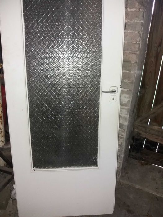 Drzwi wewnetrzne białe PRL