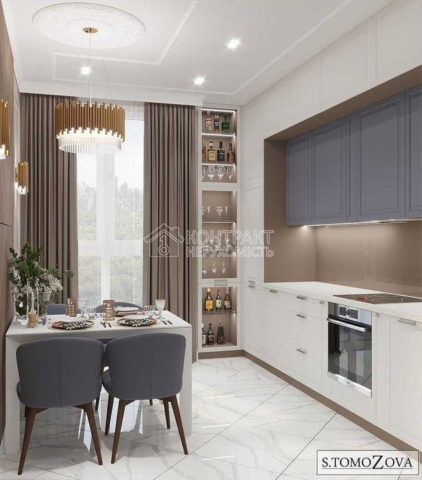 Видова 2кімнатна  квартира у ЖК Резиденція 51 м2. Ботанічний сад