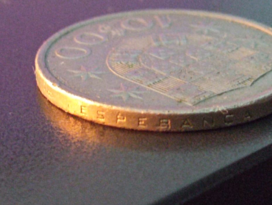 10 escudos - 1974 - Republica Portuguesa- Legenda  invertida - Soberba