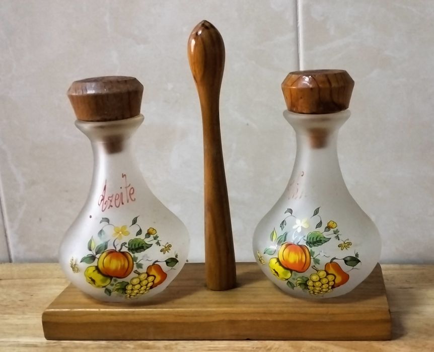 Galheteiro antigo - acessórios de cozinha antigos