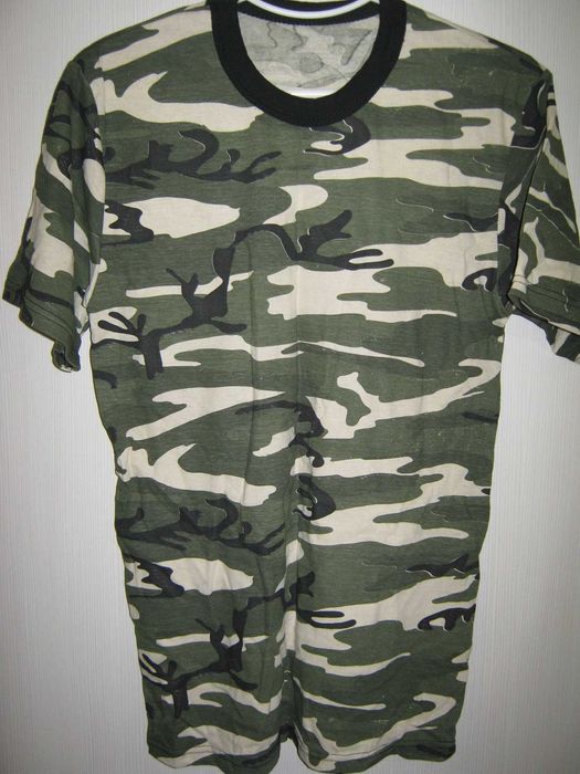 Камуфляжные футболки х/б 50-58 размер с короткими и длинными рукавами