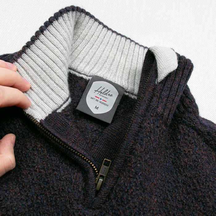 Heldre Tora Low Neck Sweater wełniany sweter z golfem S