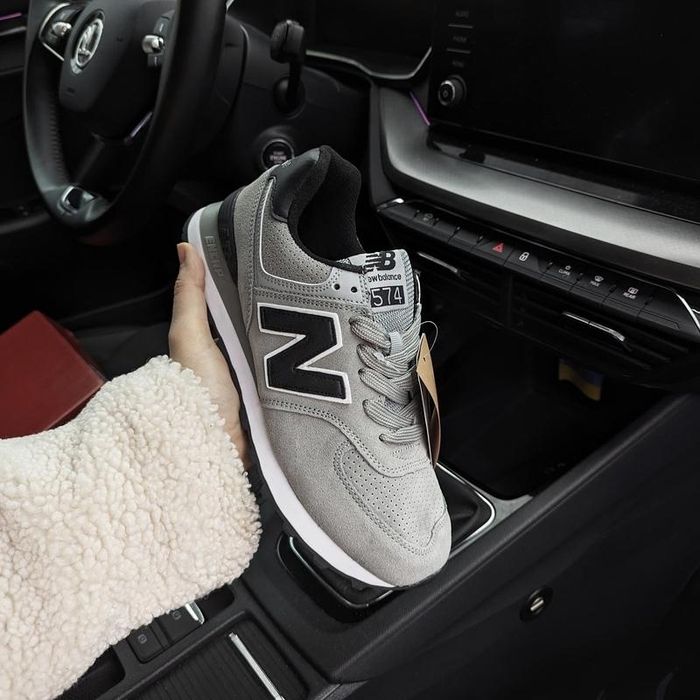 Чоловічі кросівки New balance 574 light grey on beige 36-45