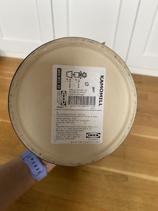 Drzewko cytrynowe 70 cm osłona doniczki granatowa KAMOMILL