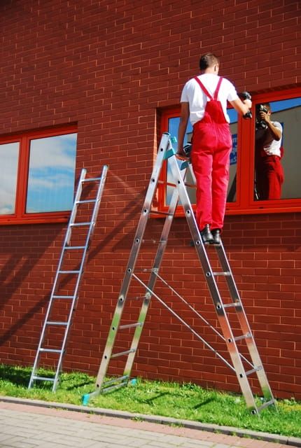 Драбина універсальна 6.45м Розкладна Лестница 3х9 стремянка 27ступеней