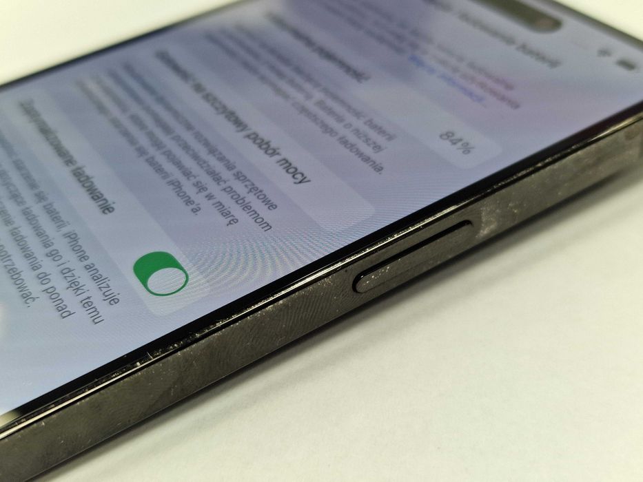 Iphone 14 PRO 256GB/ Space Black/ Bat 84%/ Grade B do C/ + ładowarka/ Gwarancja