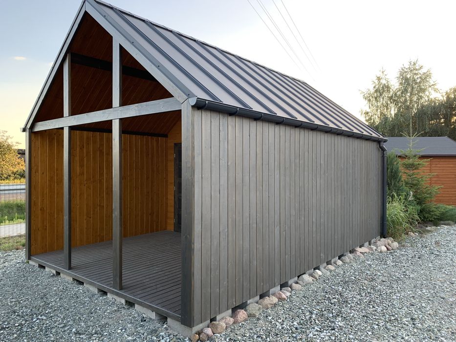Domek drewniany, ogrodowy, narzędziowy, letniskowy, nowoczesny