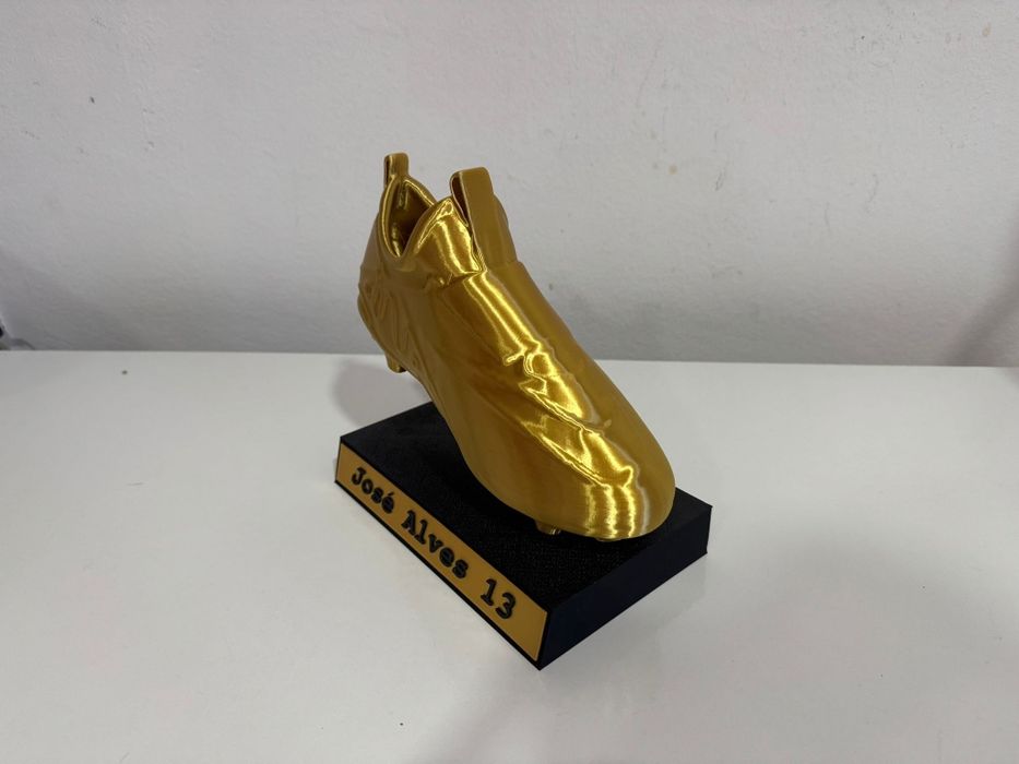 Troféu em forma de chuteira