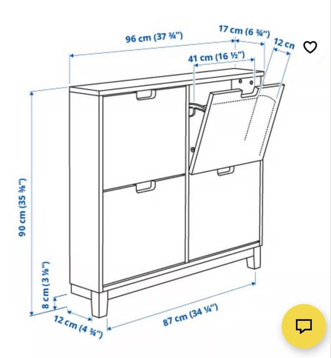 Sapateira Ikea branca