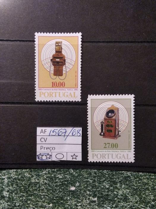 1982 1° Centenário Da Inauguração Da Rede Telefónica Pública MNH **