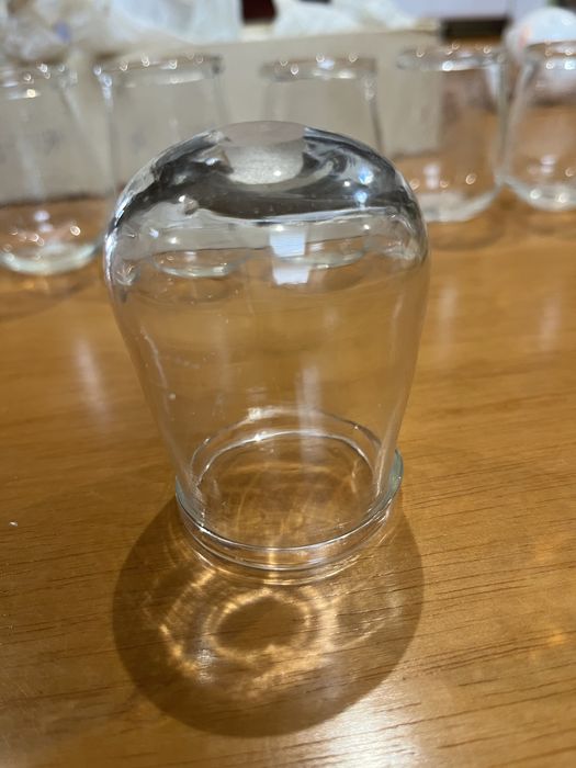 6 ventosas de vidro antigas