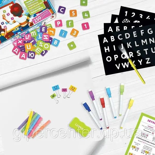 Мольберт дитячий настільний «5в1» Люмік