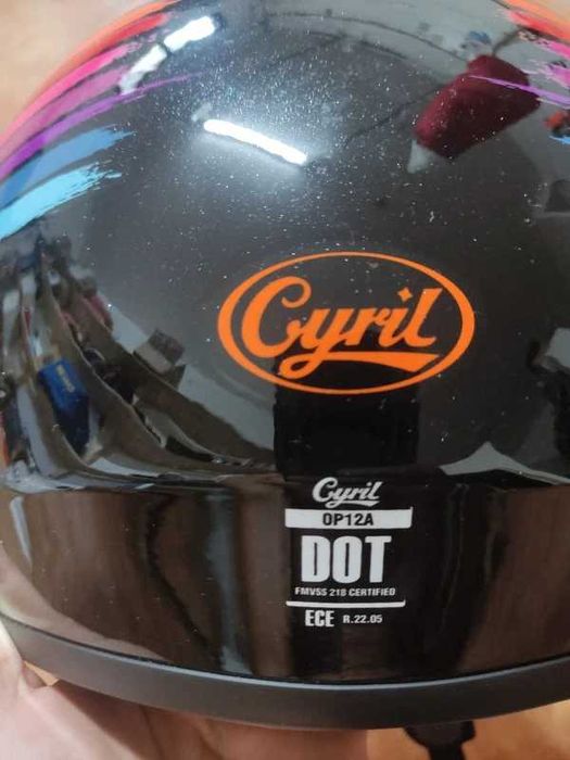 Capacete de Moto Cyril Integral Modular com Dupla Viseira