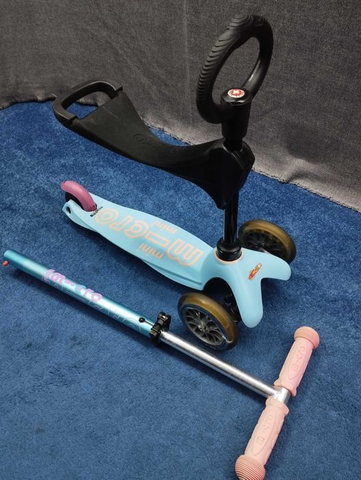 Hulajnoga Mini Micro Deluxe 3w1 Siedzisko Trójkołowa