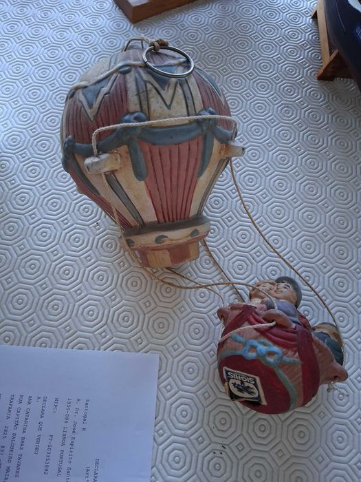 balão decorativo Sigris, com 30 cm, anos 80
