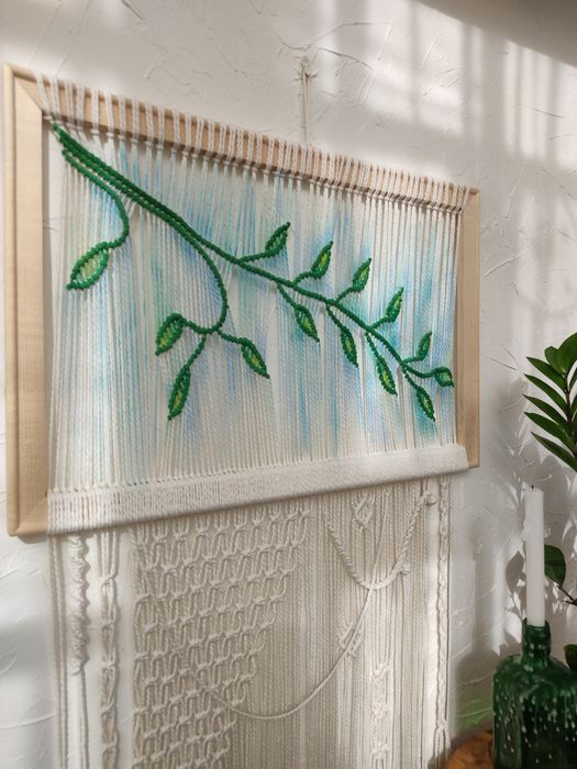 Макраме панно, макраме батик, бохо декор, декор для дому