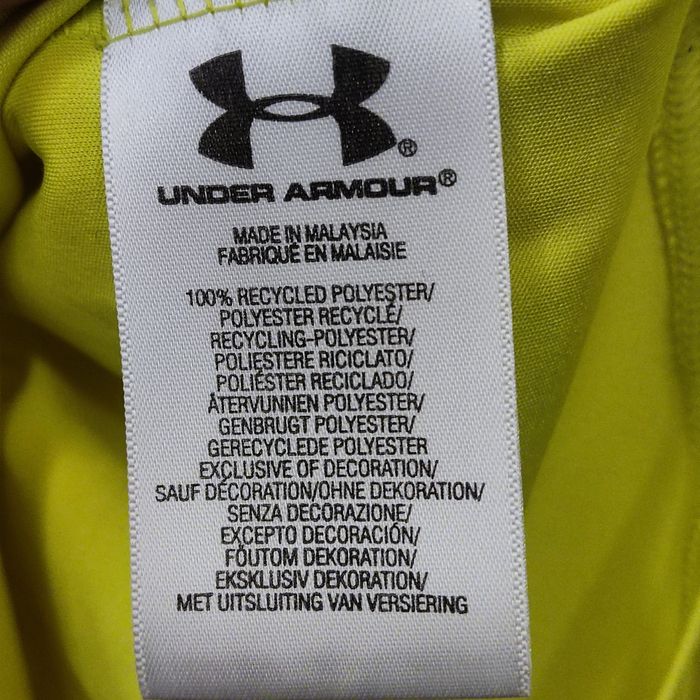 Under Armour HeatGear – SM – neonowa koszulka treningowa – stan bardzo dobry