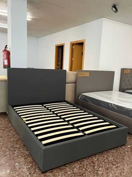 Cama baú cinza 135x190cm / Nova / Frete grátis / Pagamento na entrega
