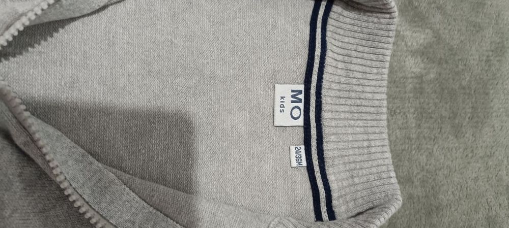 Casaco algodão cinzento