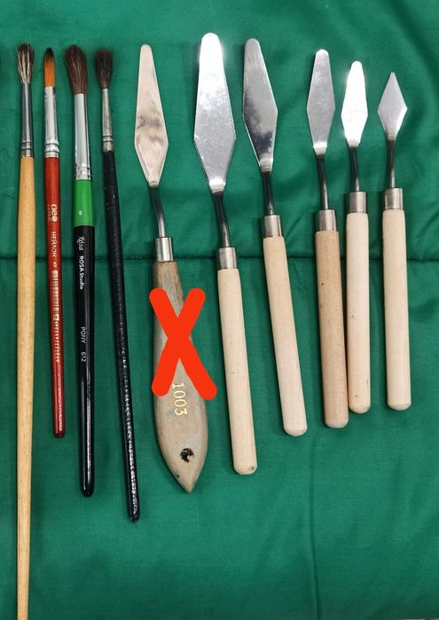 Пензлі (кисти) акварельні мастихіни