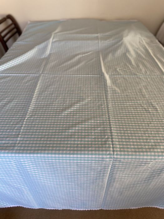 Conjunto Toalha e Guardanapos Algodão Xadrez