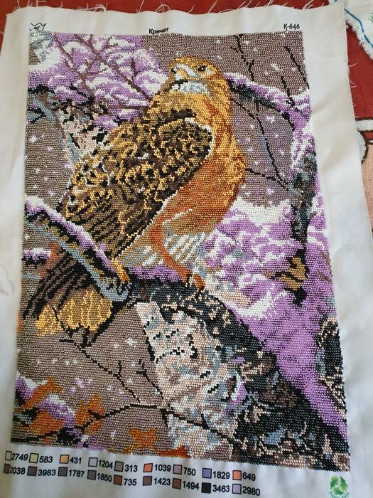 Вышитая картина бисером 