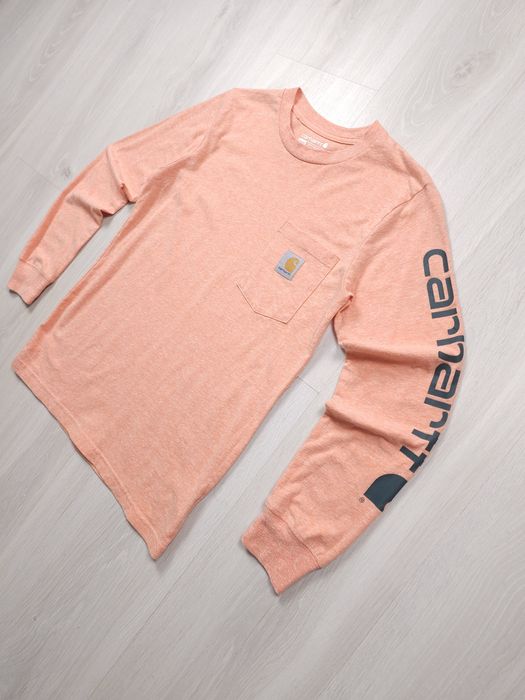 Carhartt Kids Loose Fit Long Sleeve Tee Peach 10-12 Years (TK6279)