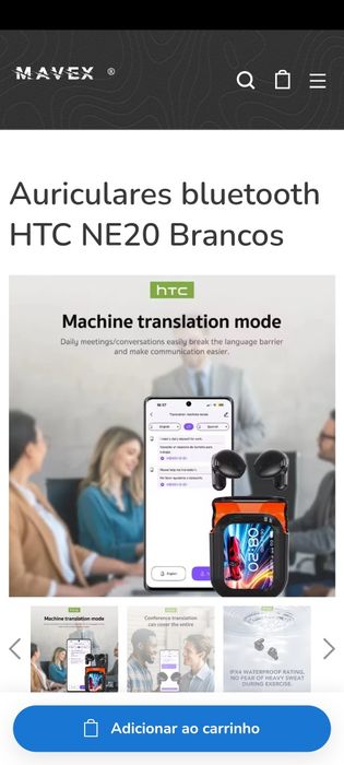 HTC NE20 auriculares bluetooth tradutor
